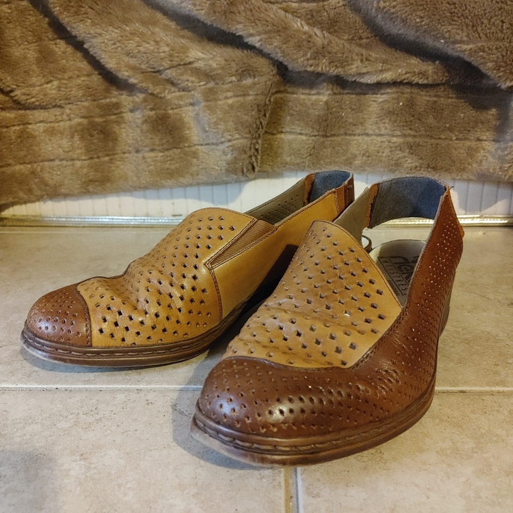 Rieker Leather Sling Back Shoes
